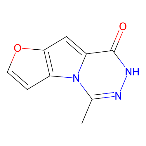5-methylfuro[2',3':4,5]pyrrolo[1,2-d][1,2,4]triazin-8(7H)-one structure