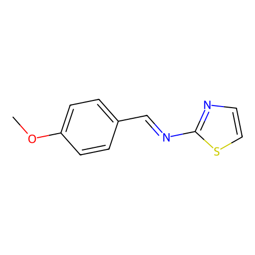 2-Thiazolamine, N-[(4-methoxyphenyl)methylene]- structure