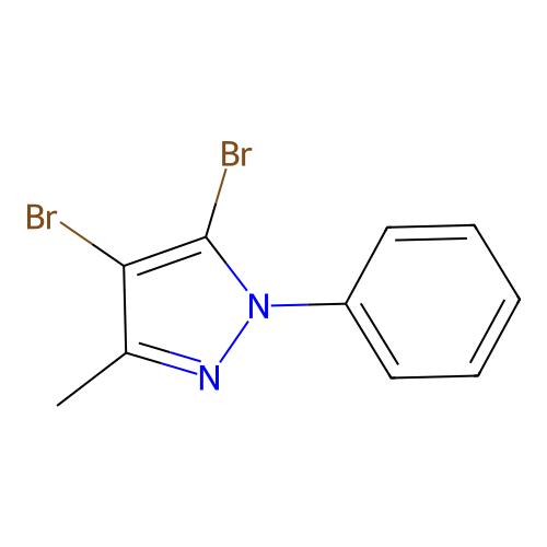 4,5-Dibromo-3-methyl-1-phenylpyrazole structure