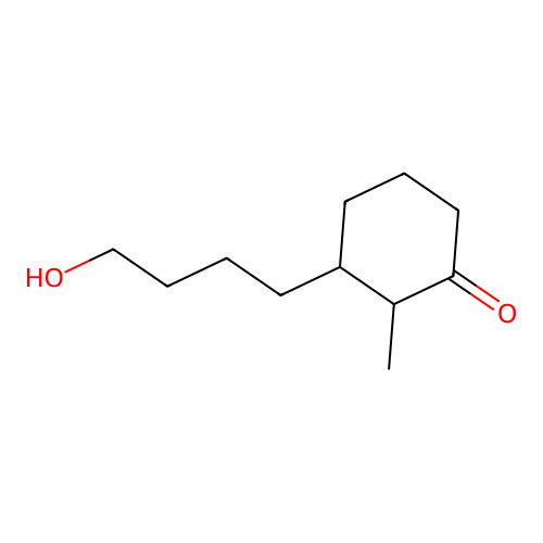 Cyclohexanone, 3-(4-hydroxybutyl)-2-methyl- structure