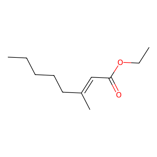 Ethyl 3-methyloct-2-enoate structure