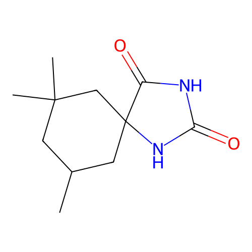 7,7,9-Trimethyl-1,3-diazaspiro[4.5]decane-2,4-dione structure