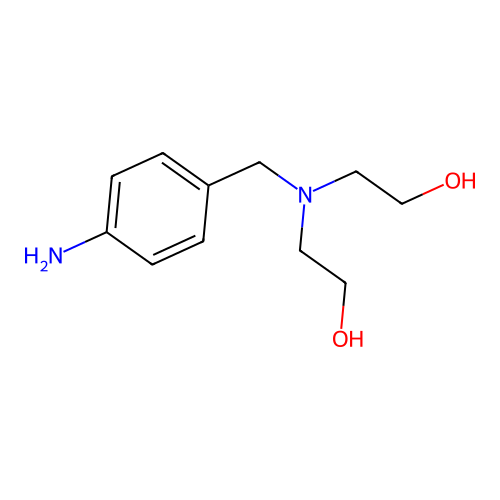 Ethanol, 2-(4-aminobenzyl)(2-hydroxyethyl)amino- structure
