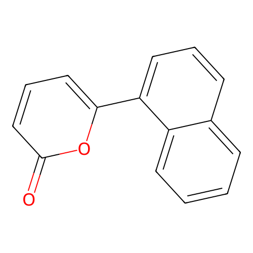 6-(naphthalen-1-yl)-2H-pyran-2-one structure