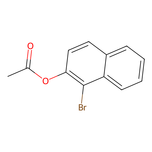 1-Bromonaphthalen-2-yl acetate structure