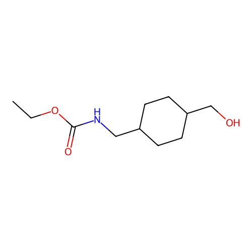 ethyl N-[[4-(hydroxymethyl)cyclohexyl]methyl]carbamate structure