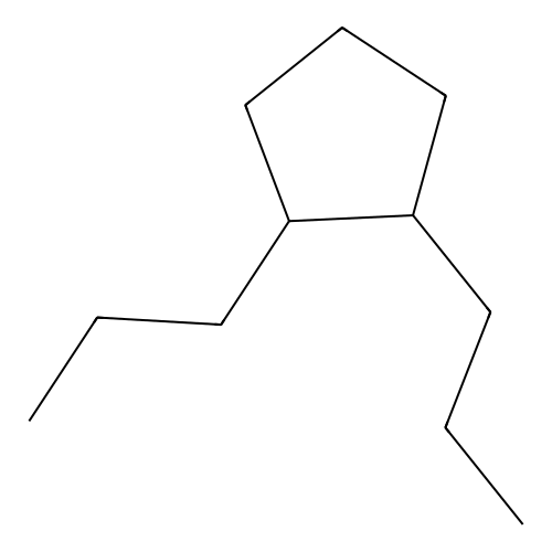 1,2-Dipropylcyclopentane structure