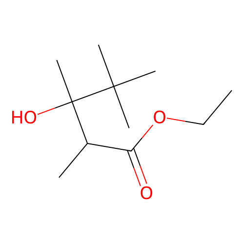 3-Hydroxy-2,3,4,4-tetramethyl-pentanoic acid, ethyl ester structure