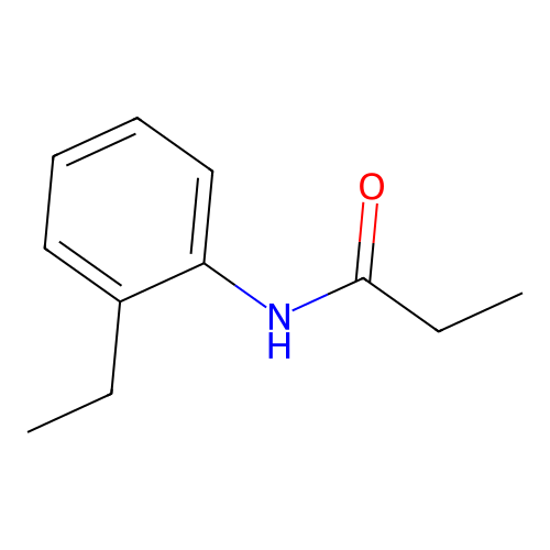 N-(2-ethylphenyl)propanamide structure