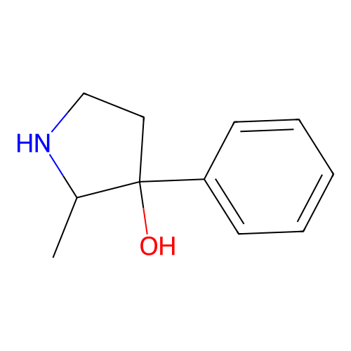 2-Methyl-3-phenylpyrrolidin-3-ol structure