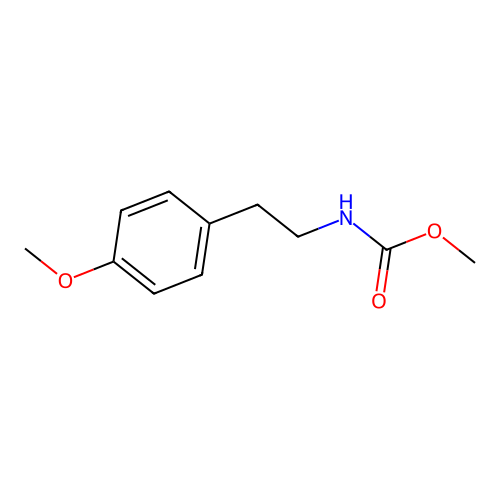Methyl 4-methoxyphenethylcarbamate structure