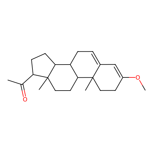 3-Methoxypregna-3,5-dien-20-one structure