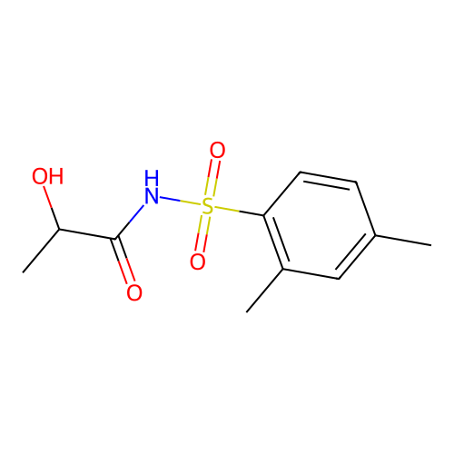 N-lactoyl-2,4-dimethylbenzenesulfonamide structure