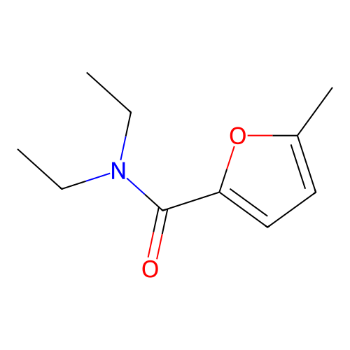 N,N-diethyl-5-methylfuran-2-carboxamide structure