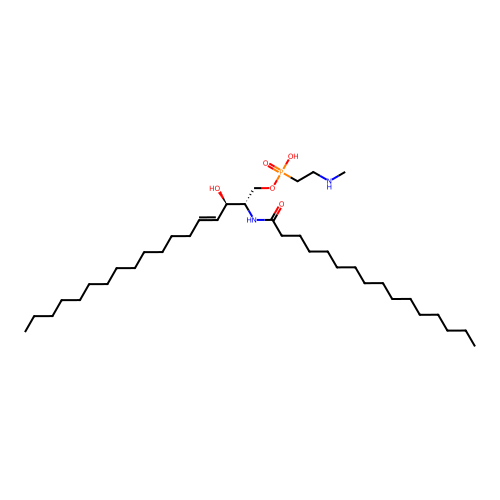 Ceramide N-methylaminoethylphosphonate structure