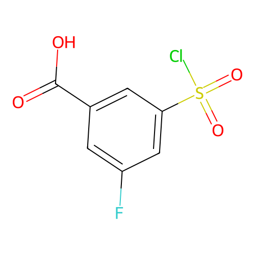 3-(Chlorosulfonyl)-5-fluorobenzoic acid structure