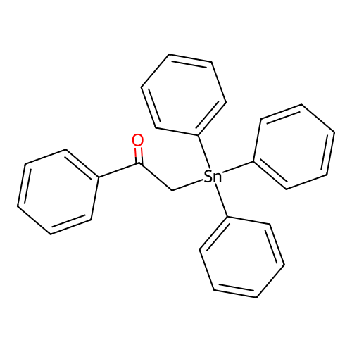 2-(Triphenylstannyl)acetophenone structure