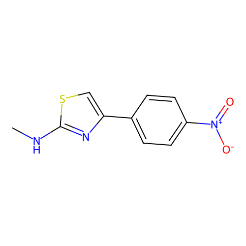 N-甲基-4-(4-硝基苯基)-2-噻唑胺 structure