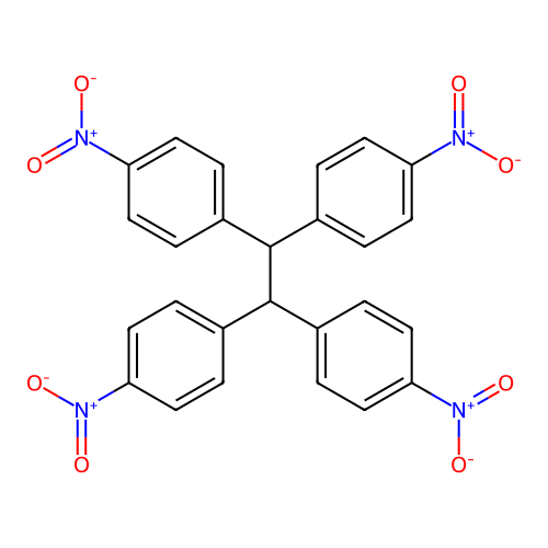 1,1',1'',1'''-Ethane-1,1,2,2-tetrayltetrakis(4-nitrobenzene) structure