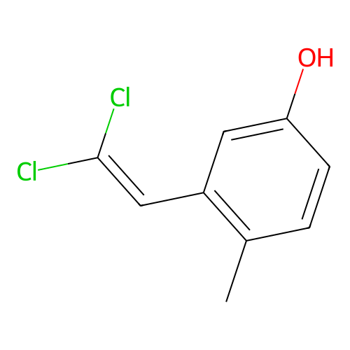 3-(2,2-Dichloroethenyl)-4-methylphenol structure