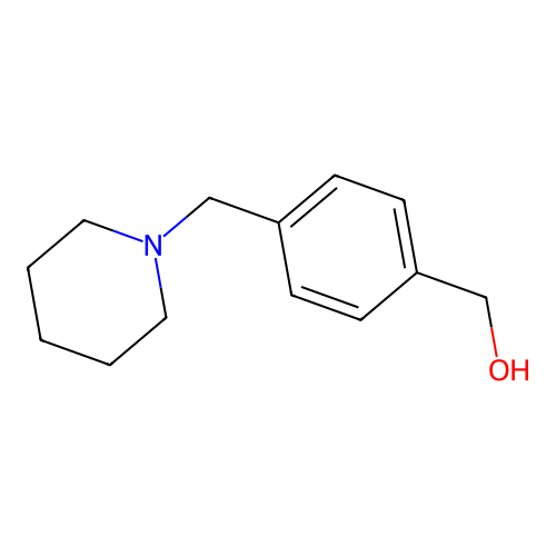4-[(Piperidin-1-yl)methyl]benzyl alcohol structure