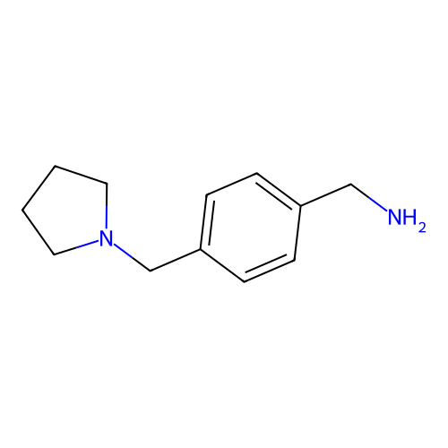 4-(Pyrrolidin-1-ylmethyl)benzylamine structure