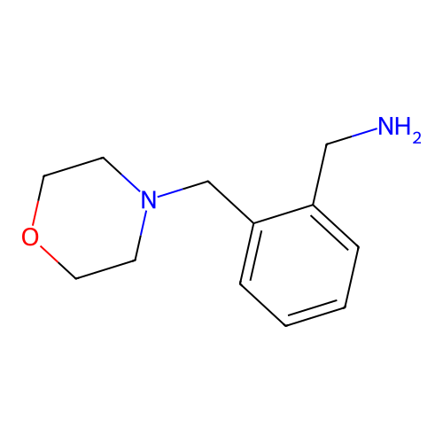 [2-(Morpholin-4-ylmethyl)phenyl]methanamine structure