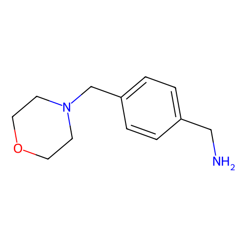 [4-(Morpholin-4-ylmethyl)phenyl]methanamine structure