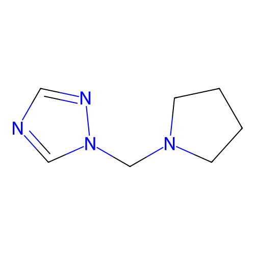 1-(pyrrolidin-1-ylmethyl)-1H-1,2,4-triazole structure