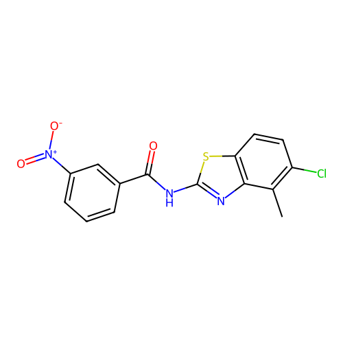 N-(5-chloro-4-methyl-1,3-benzothiazol-2-yl)-3-nitrobenzamide structure
