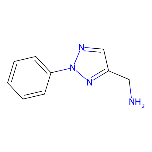 (2-苯基-2H-1,2,3-三唑-4-基)甲胺 structure