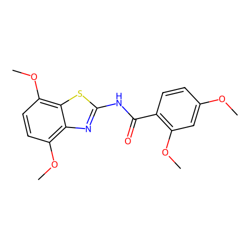 N-(4,7-dimethoxybenzo[d]thiazol-2-yl)-2,4-dimethoxybenzamide structure