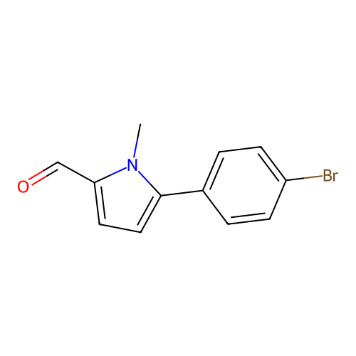 5-(4-bromophenyl)-1-methyl-1H-pyrrole-2-carbaldehyde structure
