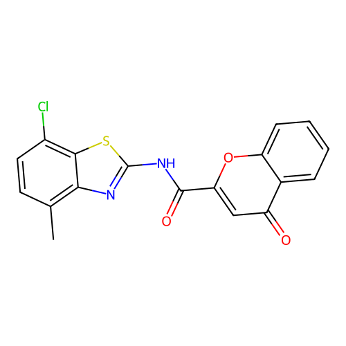 N-(7-chloro-4-methylbenzo[d]thiazol-2-yl)-4-oxo-4H-chromene-2-carboxamide structure