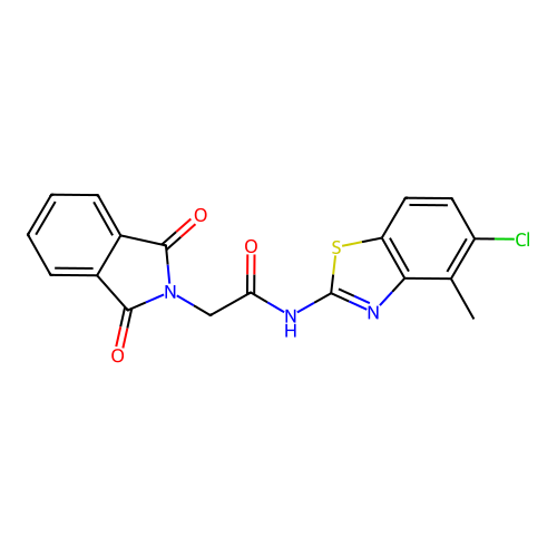 N-(5-chloro-4-methylbenzo[d]thiazol-2-yl)-2-(1,3-dioxoisoindolin-2-yl)acetamide structure
