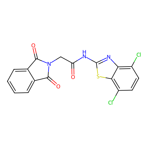 N-(4,7-dichlorobenzo[d]thiazol-2-yl)-2-(1,3-dioxoisoindolin-2-yl)acetamide structure