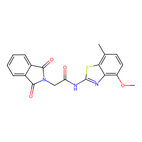 2-(1,3-dioxoisoindolin-2-yl)-N-(4-methoxy-7-methylbenzo[d]thiazol-2-yl)acetamide structure