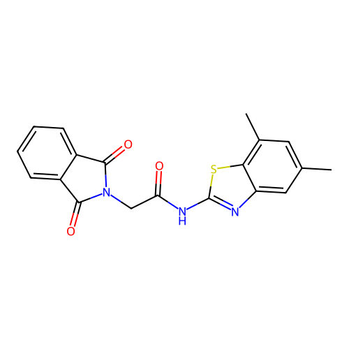 N-(5,7-dimethylbenzo[d]thiazol-2-yl)-2-(1,3-dioxoisoindolin-2-yl)acetamide structure