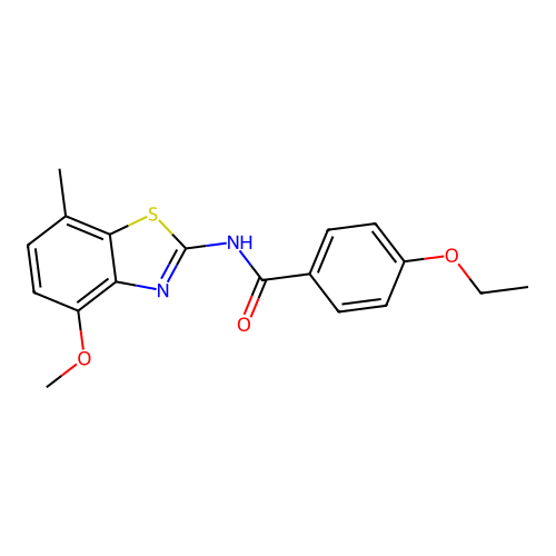 4-ethoxy-N-(4-methoxy-7-methylbenzo[d]thiazol-2-yl)benzamide structure