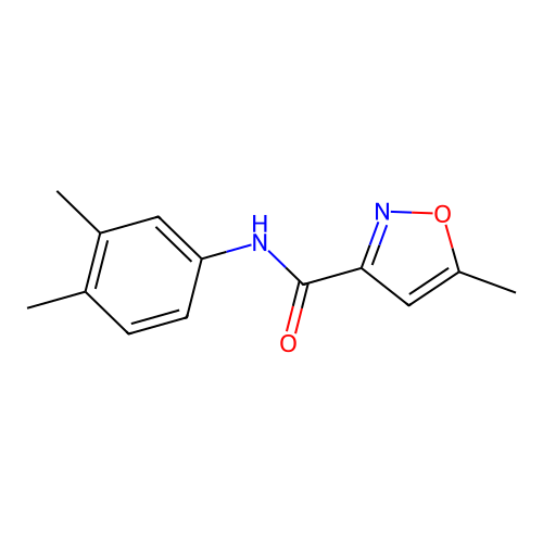 N-(3,4-dimethylphenyl)-5-methyl-1,2-oxazole-3-carboxamide structure