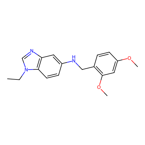 N-(2,4-dimethoxybenzyl)-1-ethyl-1H-benzimidazol-5-amine structure