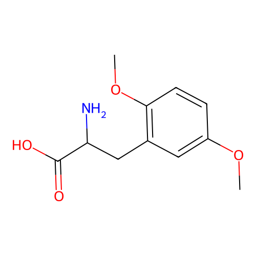 2-amino-3-(2,5-dimethoxyphenyl)propanoic Acid structure