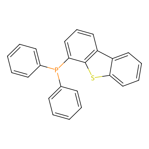 Phosphine, 4-dibenzothienyldiphenyl- structure