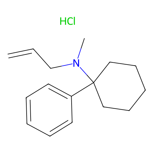 Cyclohexylamine, N-allyl-N-methyl-1-phenyl-, hydrochloride structure