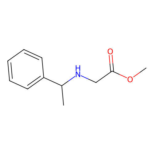 Methyl N-(1-phenylethyl)glycinate structure