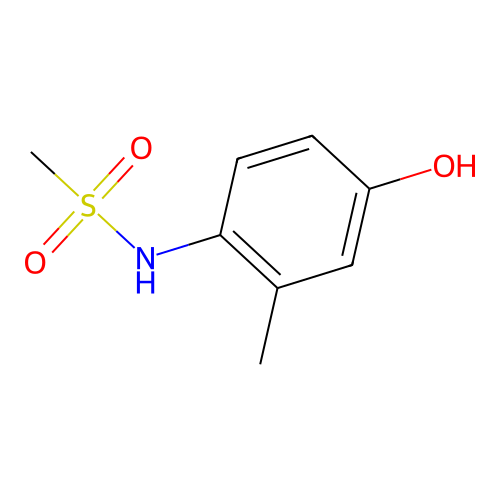 N-(4-hydroxy-2-methylphenyl)methanesulfonamide structure
