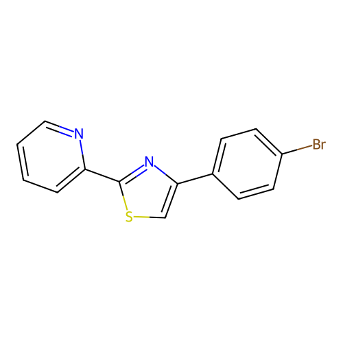4-(4-Bromophenyl)-2-(pyridin-2-yl)thiazole structure
