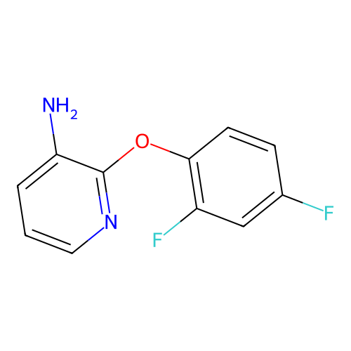 2-(2,4-Difluorophenoxy)-3-pyridinamine structure