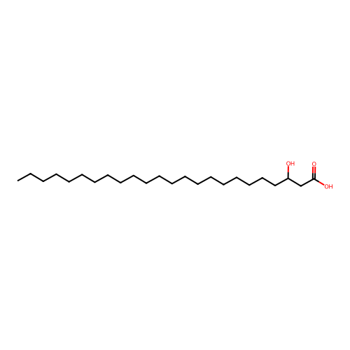 3-Hydroxytetracosanoic acid structure