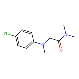 Acetamide, 2-(p-chloro-N-methylanilino)-N,N-dimethyl- structure